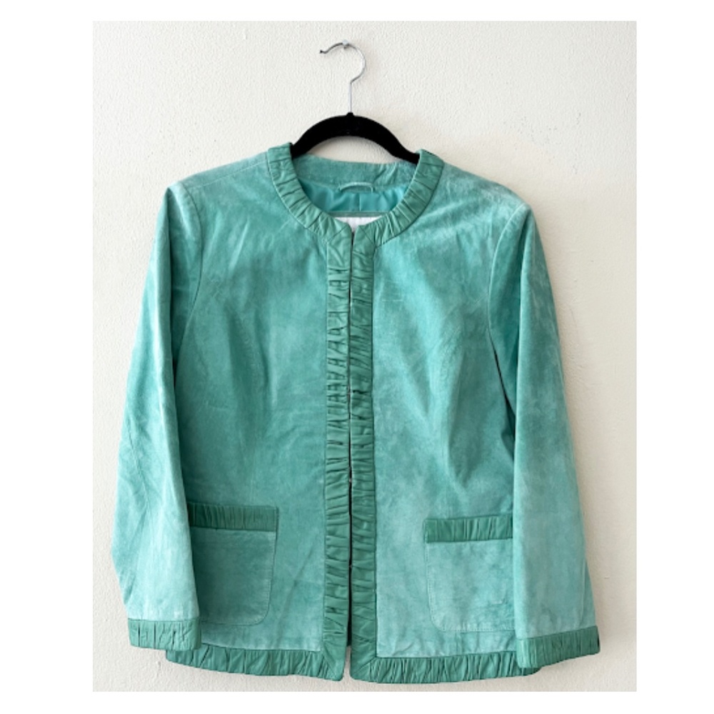 VINTAGE teal suede jacket (1959)